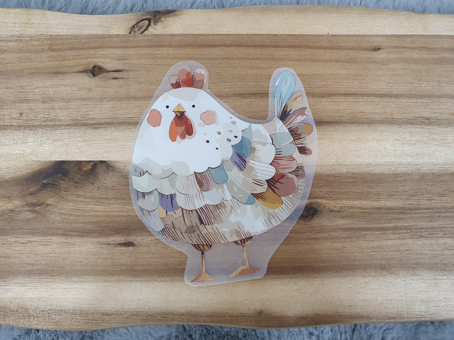 Bügelbild Huhn