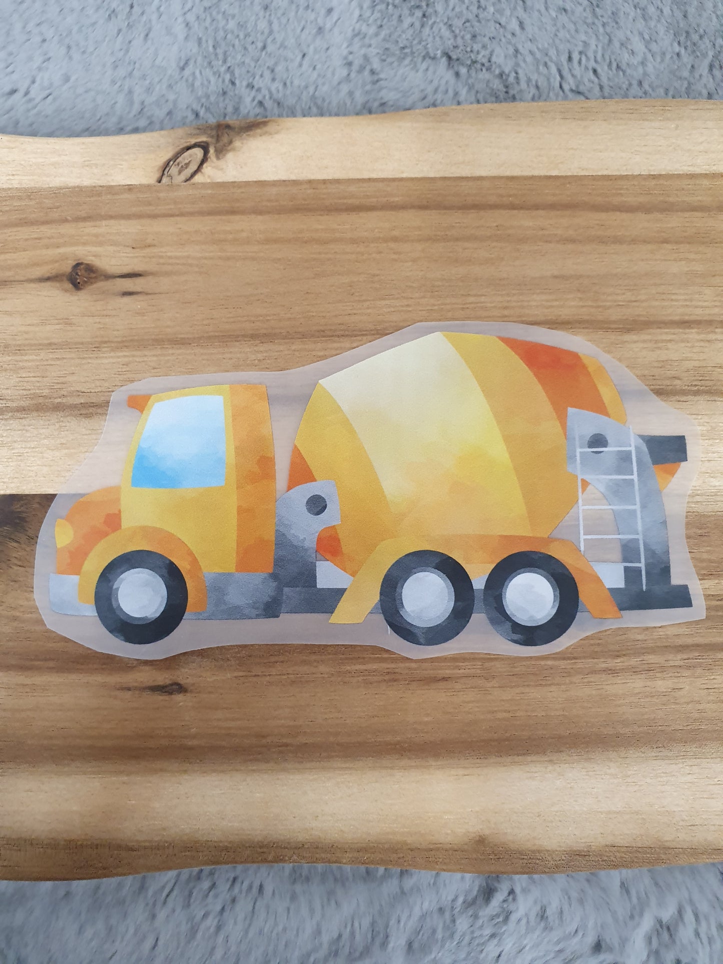 Bügelbild Mischfahrzeug Betonmischer