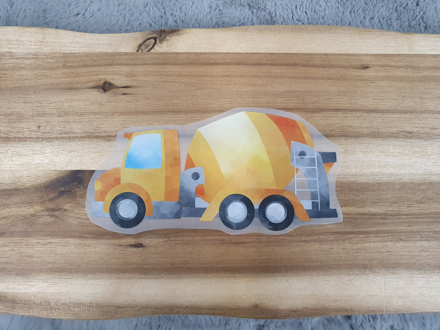Bügelbild Mischfahrzeug Betonmischer