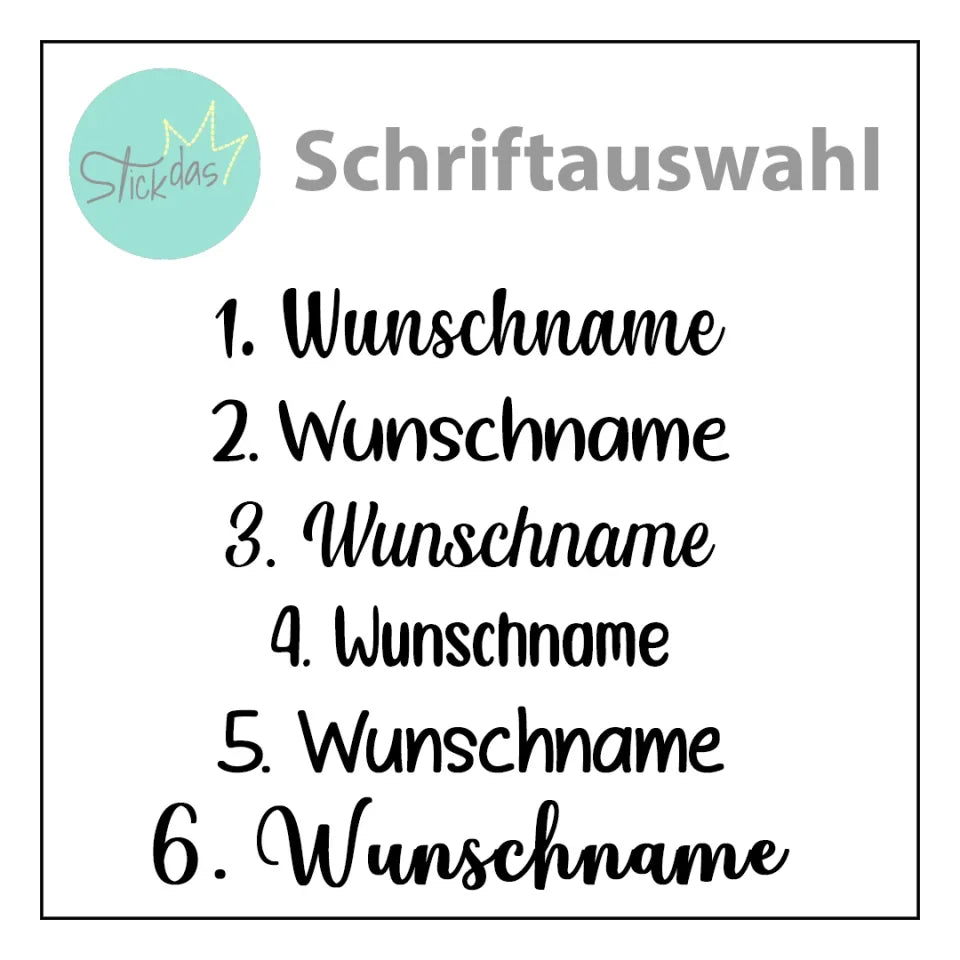 Schriftauswahl 6