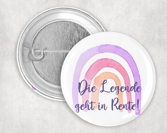 1x Button - Die Legende geht in Rente - 59mm